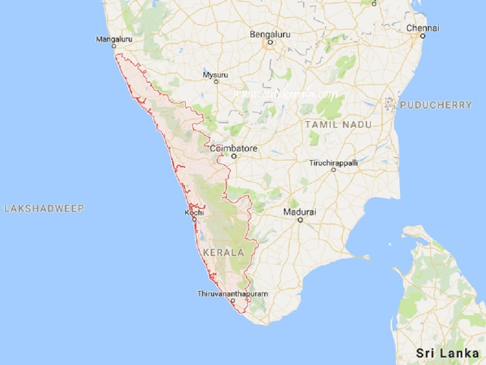 Kerala tour Map