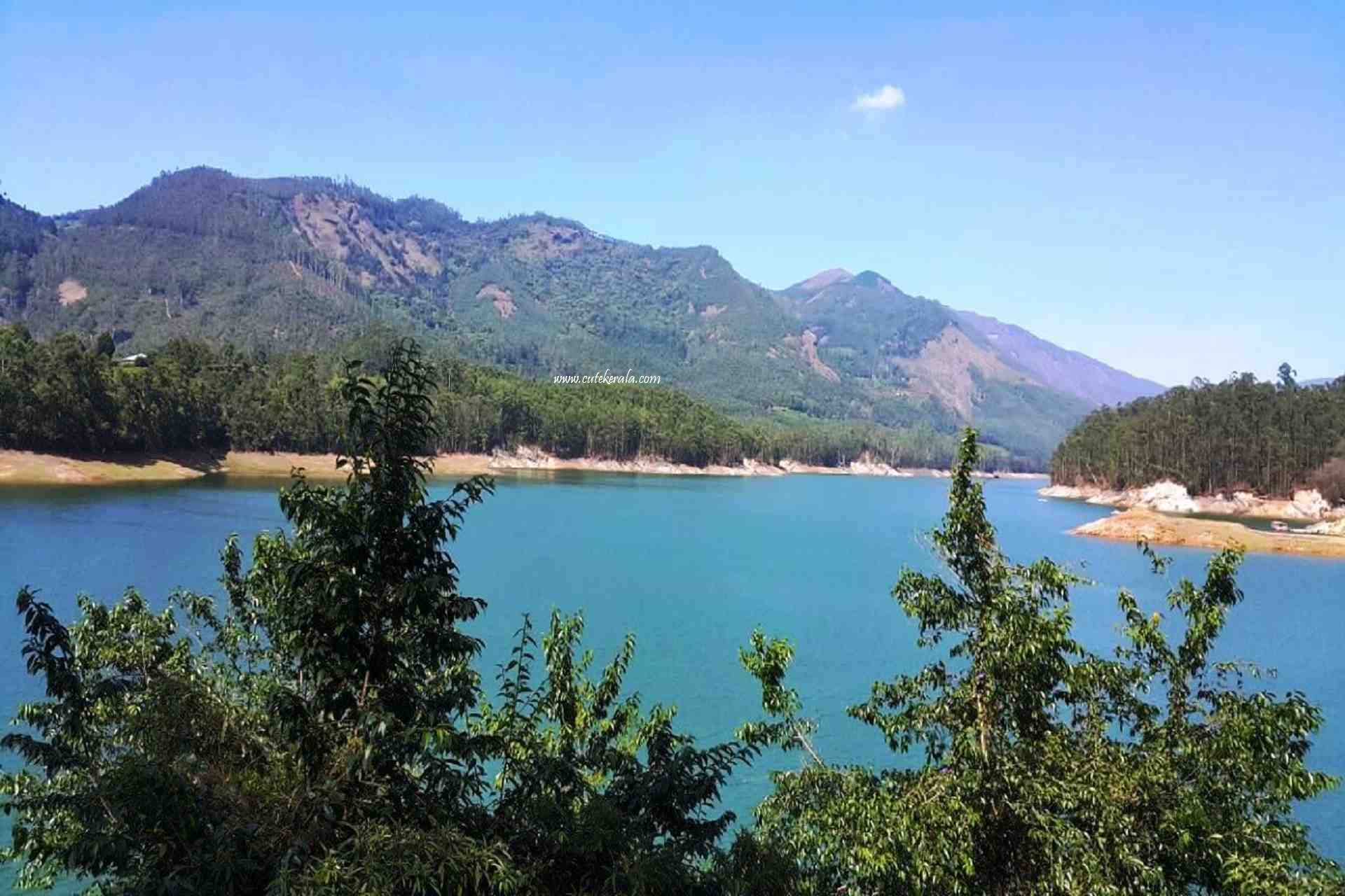 Beautiful view of Mattupetty reservoir near Munnar